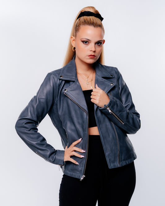 Midnight Δερμάτινο Μπουφάν