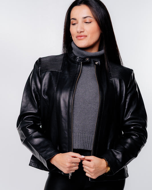 Matrix Δερμάτινο Μπουφάν