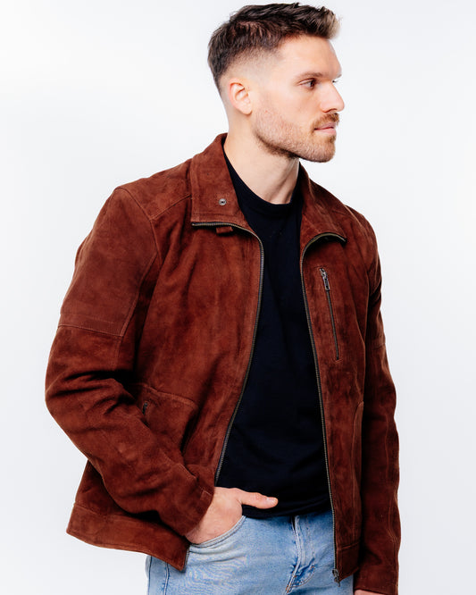 Tobacco Suede Μπουφάν