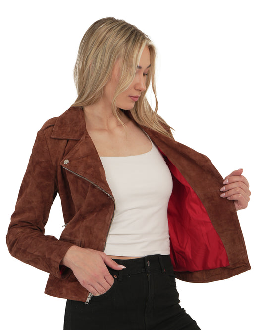 ΓΥΝΑΙΚΕΙΟ ΔΕΡΜΑΤΙΝΟ ΜΠΟΥΦΑΝ Chic and Clicks SUEDE 