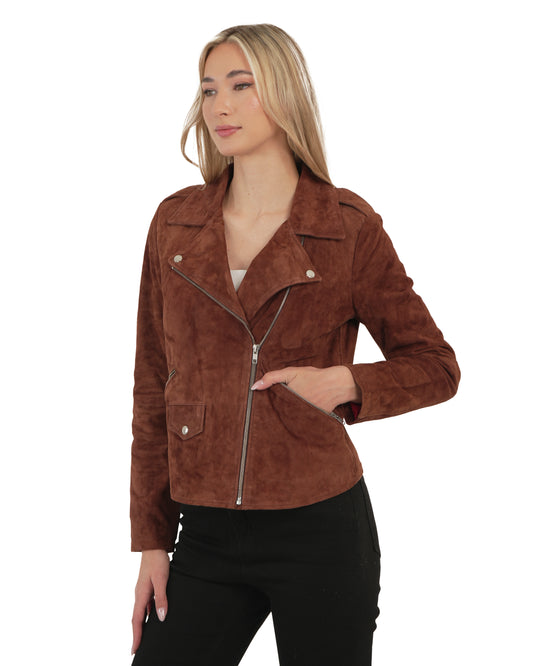 ΓΥΝΑΙΚΕΙΟ ΔΕΡΜΑΤΙΝΟ ΜΠΟΥΦΑΝ Chic and Clicks SUEDE 