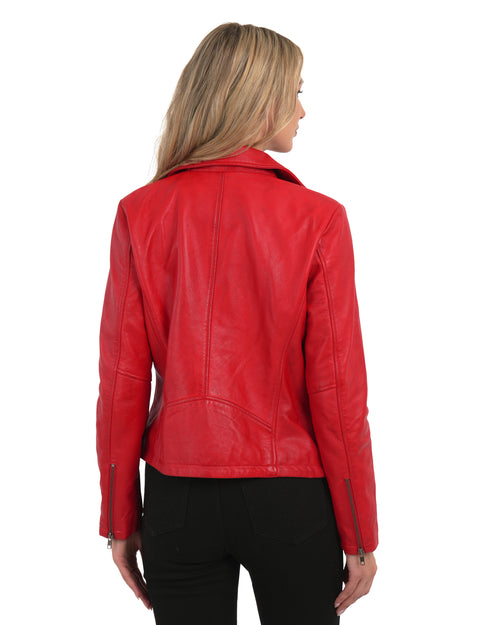 ΓΥΝΑΙΚΕΙΟ ΚΟΚΚΙΝΟ ΔΕΡΜΑΤΙΝΟ ΜΠΟΥΦΑΝ Chic and clicks CW-001 RED