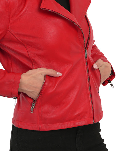 ΓΥΝΑΙΚΕΙΟ ΚΟΚΚΙΝΟ ΔΕΡΜΑΤΙΝΟ ΜΠΟΥΦΑΝ Chic and clicks CW-001 RED