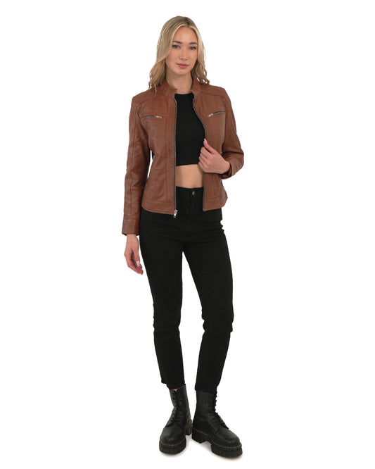 ΓΥΝΑΙΚΕΙΟ ΔΕΡΜΑΤΙΝΟ ΜΠΟΥΦΑΝ Chic and clicks CW-003