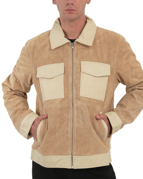 ΑΝΔΡΙΚΟ ΔΕΡΜΑΤΙΝΟ ΜΠΟΥΦΑΝ SUEDE Chic and Clicks SFU-B-003