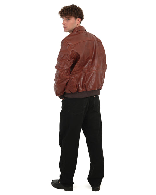 ΑΝΔΡΙΚΟ ΔΕΡΜΑΤΙΝΟ ΜΠΟΥΦΑΝ Chic and Clicks bomber